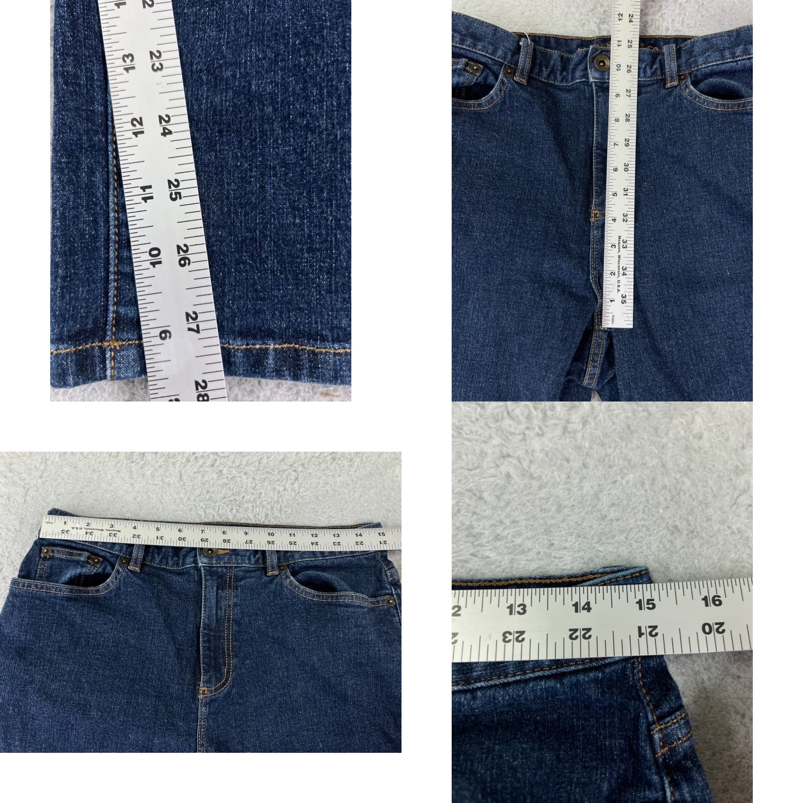 Ralph Lauren VINTAGE Ralph Lauren Jeans Women 10 Denim Straight 29x28 Blue - Classic USA Fit Mens? Size 32" / US 10 / IT 46 - 8 Thumbnail