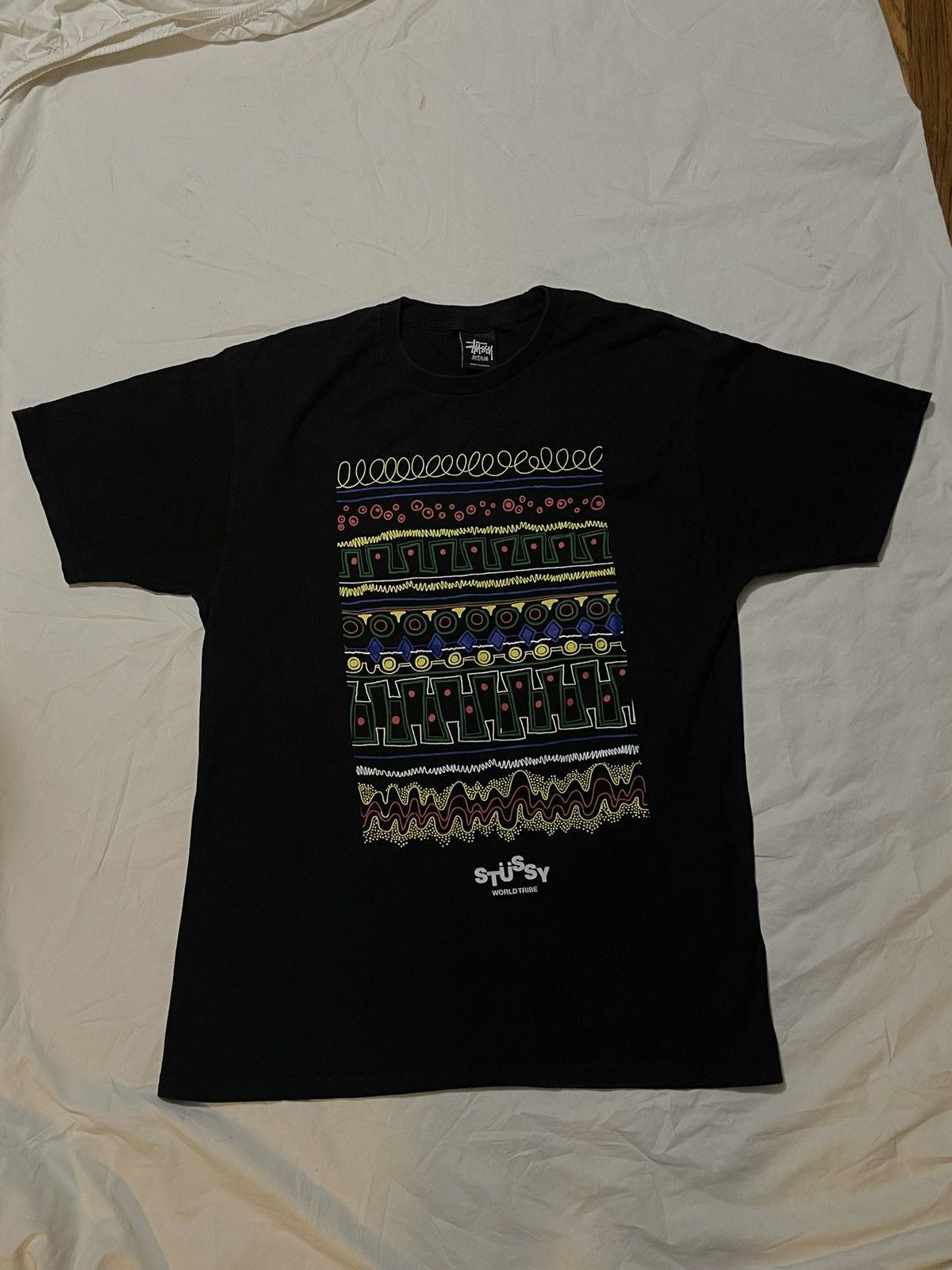 Stussy × Vintage RARE STUSSY WORLTRADE TEE Size US M / EU 48-50 / 2 - 1 Thumbnail