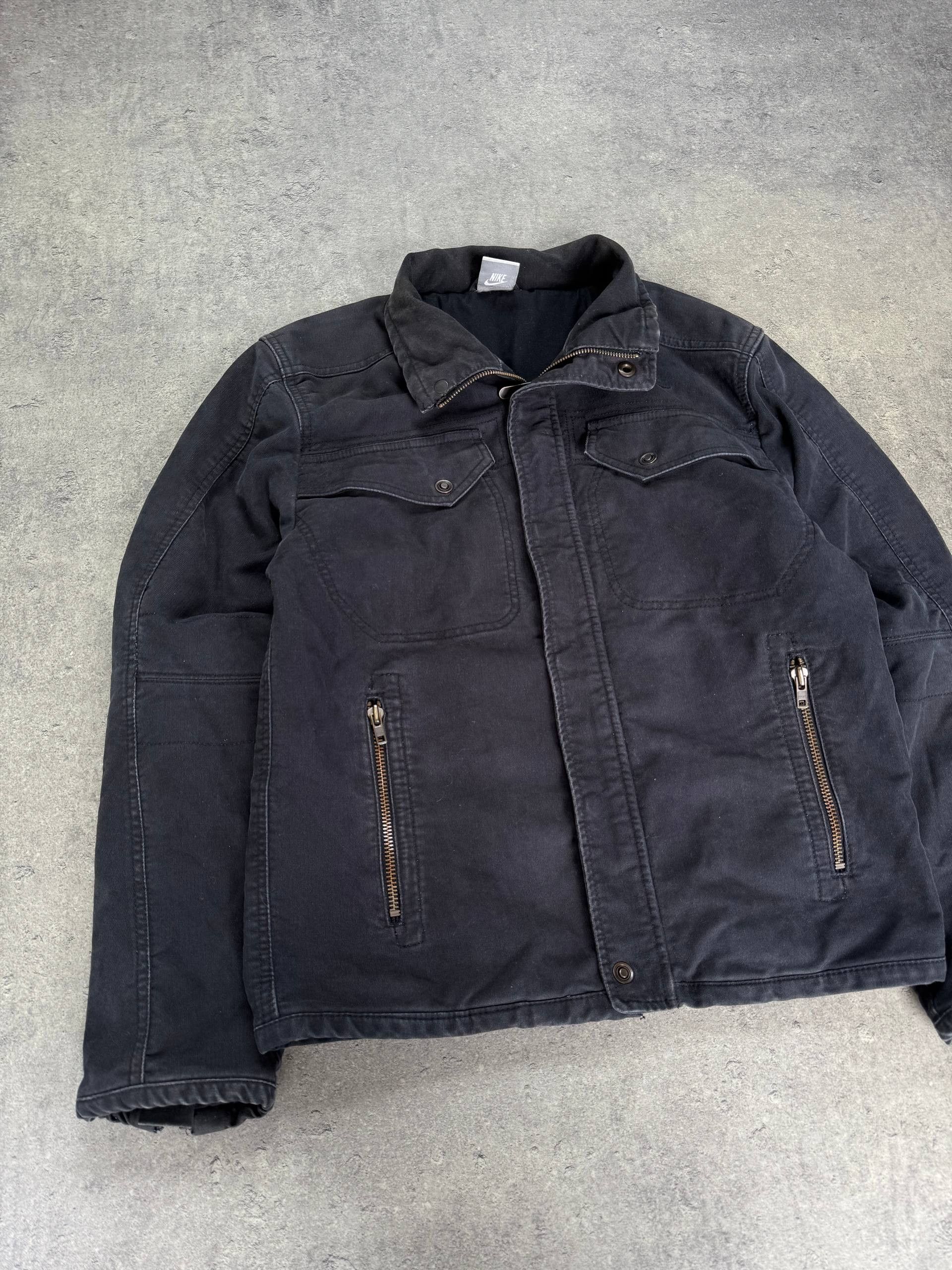 Nike Vintage 00s Nike denim distressed faded jacket work RARE Size US S / EU 44-46 / 1 - 2 Thumbnail