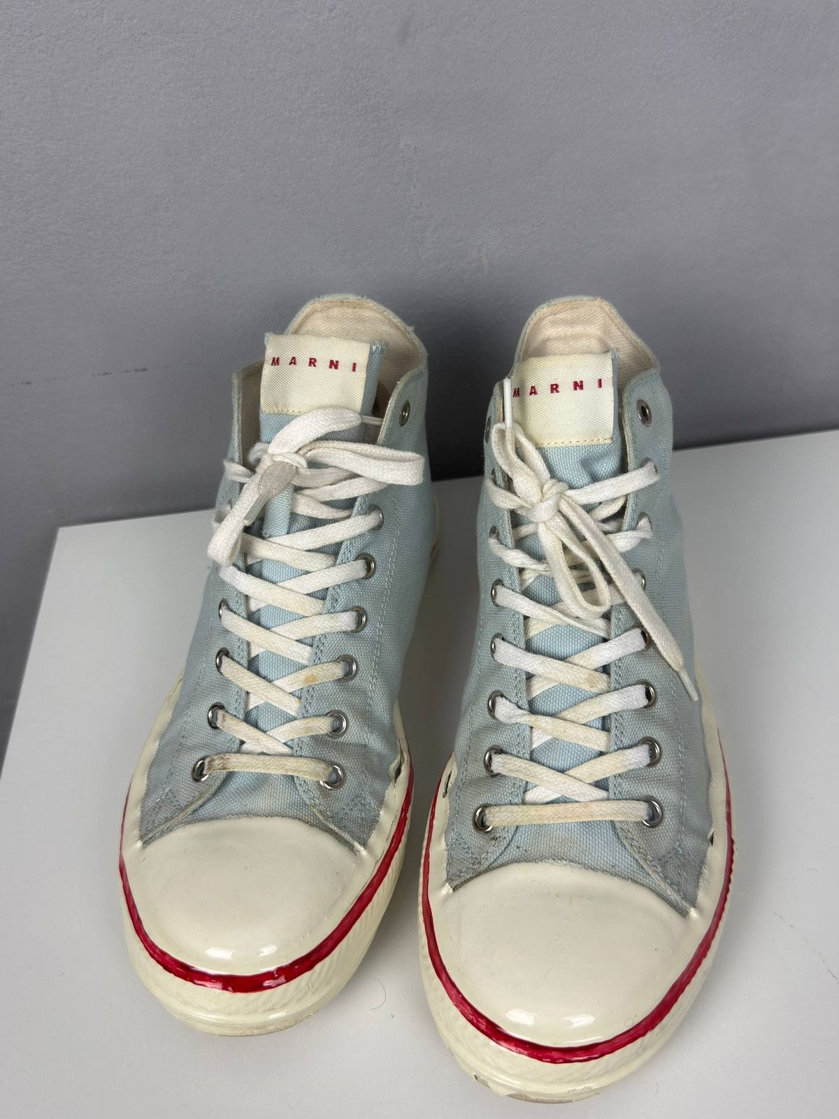 Marni Marni High Top Canvas Sneakers EU 39 Logo Size US 8 / IT 38 - 9 Thumbnail