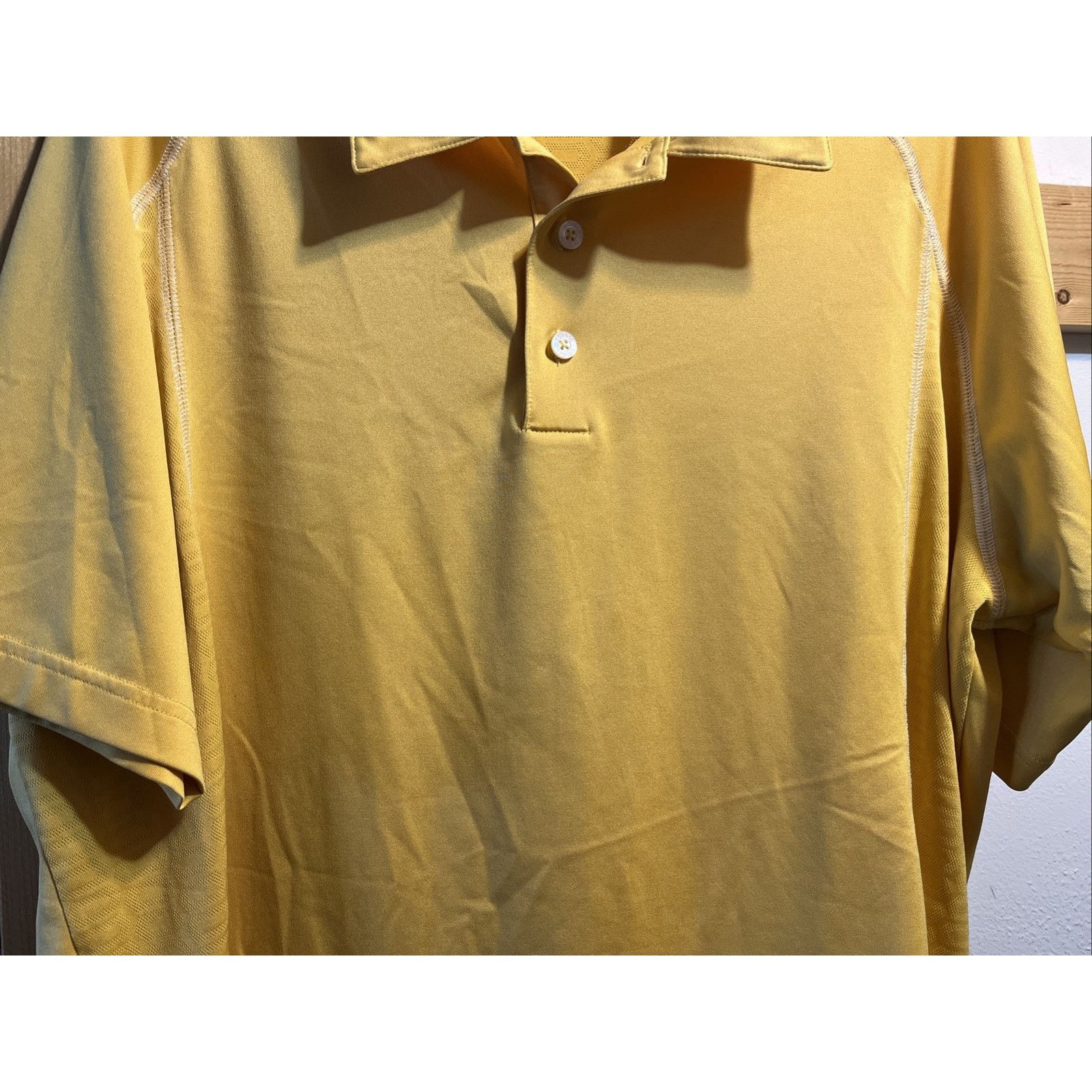 Adidas Adidas Climacool Size Large Mens Golf Shirt Gold Polo SS Size US L / EU 52-54 / 3 - 7 Thumbnail