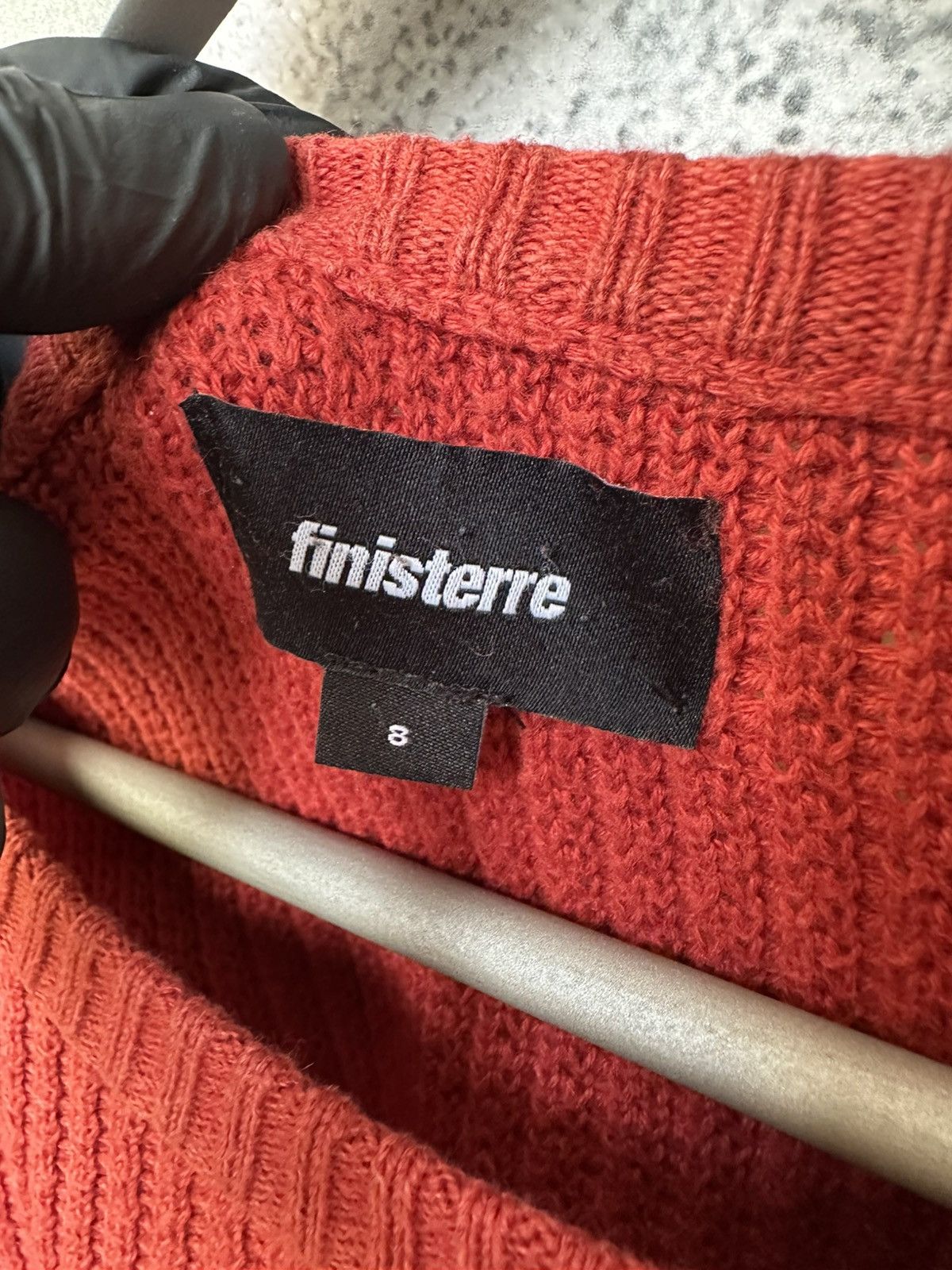 Finisterre Finisterre Waffle Knit Plaid Sweater Jumper Orange LS Size M / US 6-8 / IT 42-44 - 12 Thumbnail