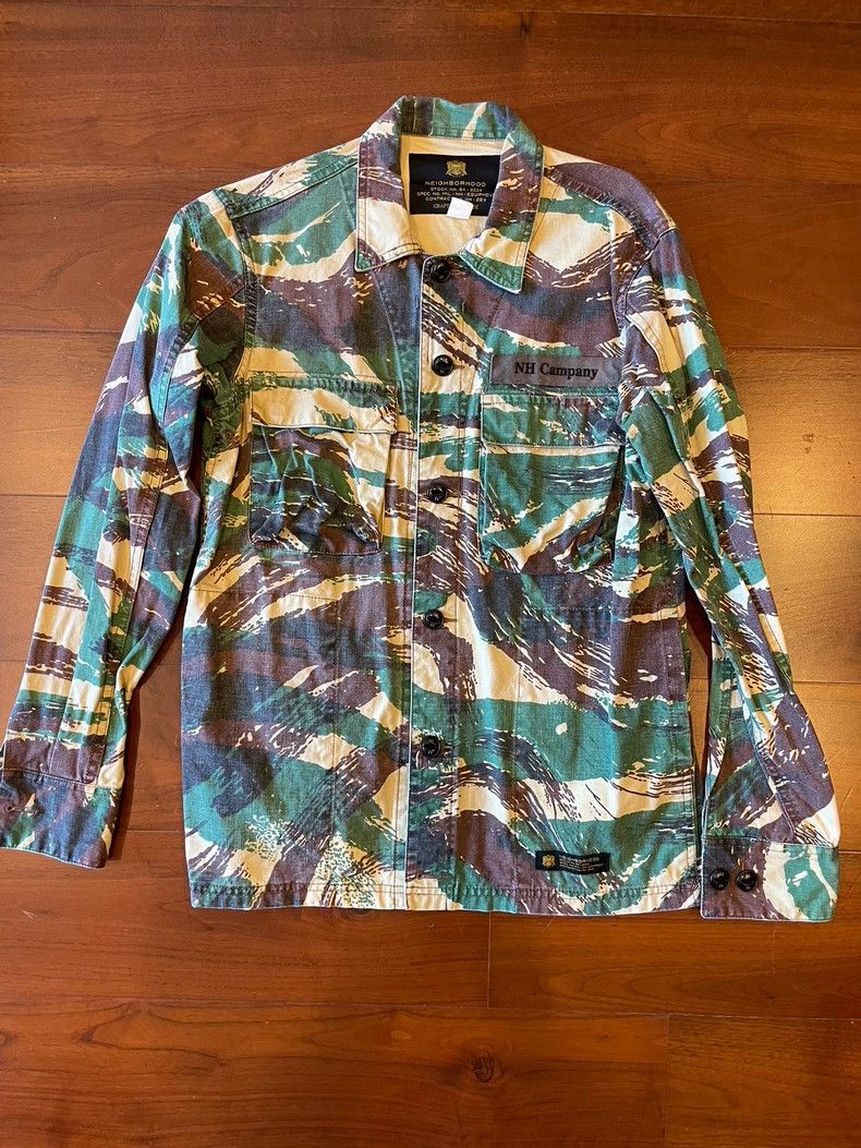 Neighborhood NEIGHBORHOOD Camo Cargo Short Sleeve Shirt Size US S / EU 44-46 / 1 - 1 Thumbnail