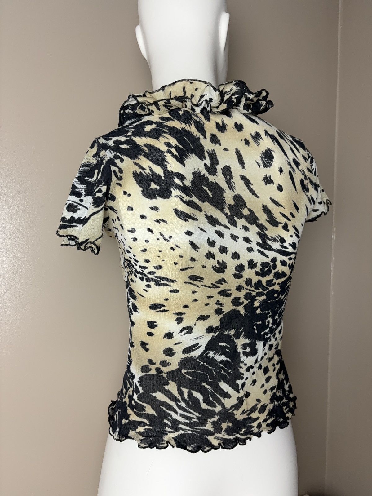 Vintage Mesh leopard vintage printed t-shirt cavalli style Size M / US 6-8 / IT 42-44 - 6 Thumbnail