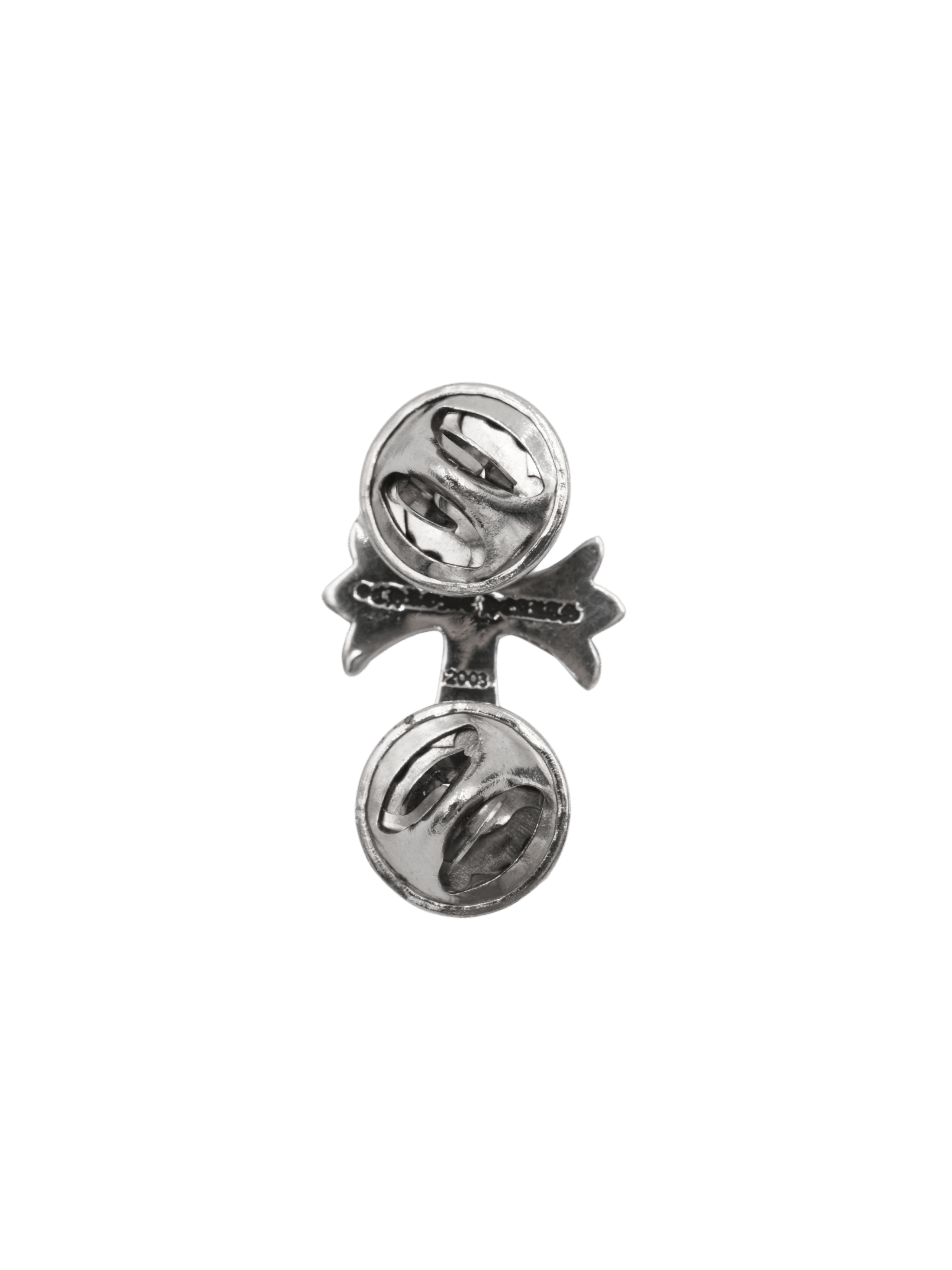 Chrome Hearts Chrome Hearts 925 Silver Tiny CH Cross Collar Pin Size ONE SIZE - 2 Thumbnail