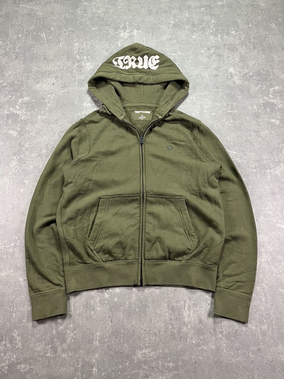 True Religion Rare True Religion Los Angeles Metal Logo Zipper Hoodie XL Size US XL / EU 56 / 4 - 1 Thumbnail