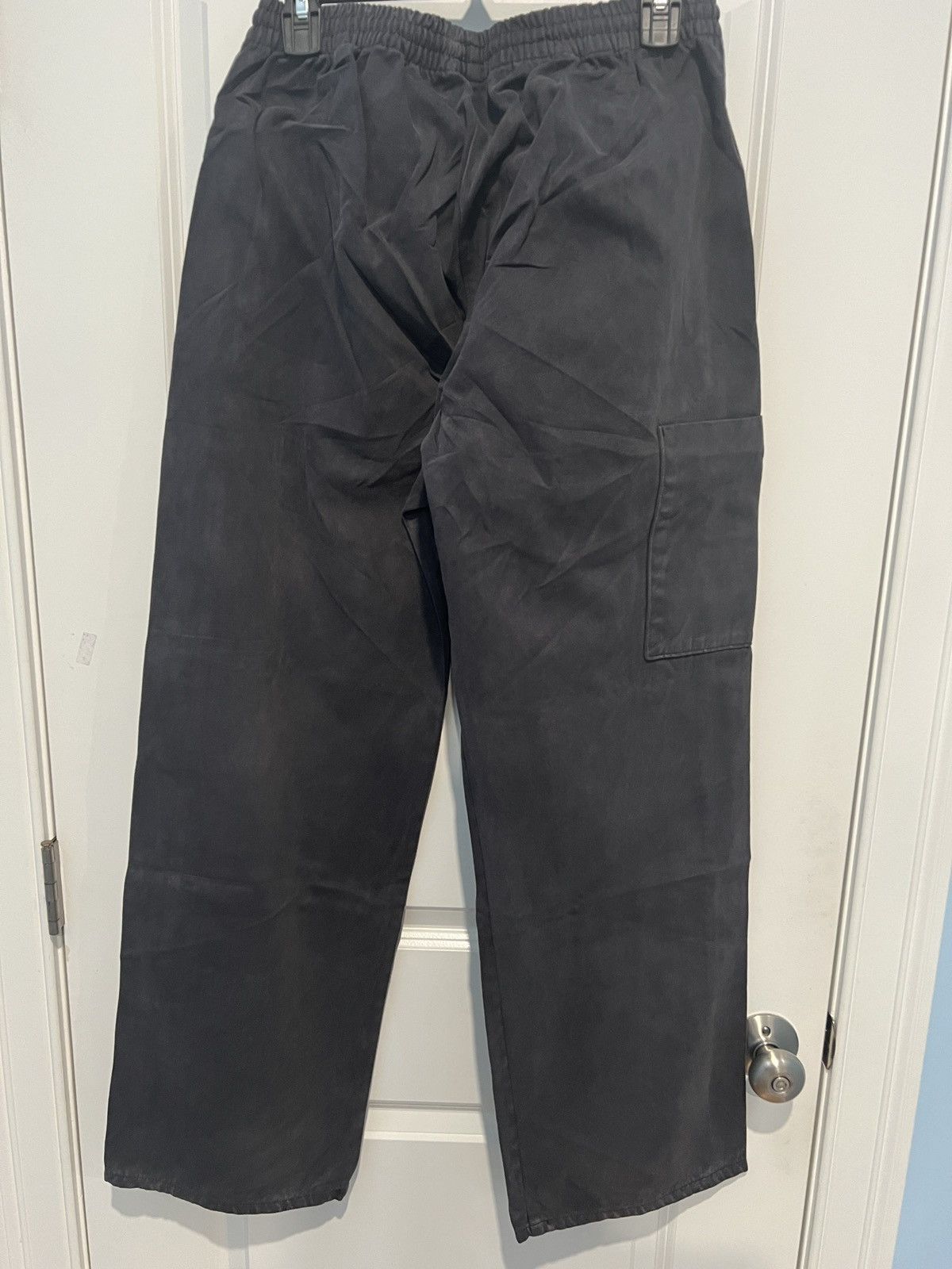 Yeezy Yeezy Gap Sateen Cargo Pants Poetic Black Size Medium Size US 32 / EU 48 - 2 Thumbnail