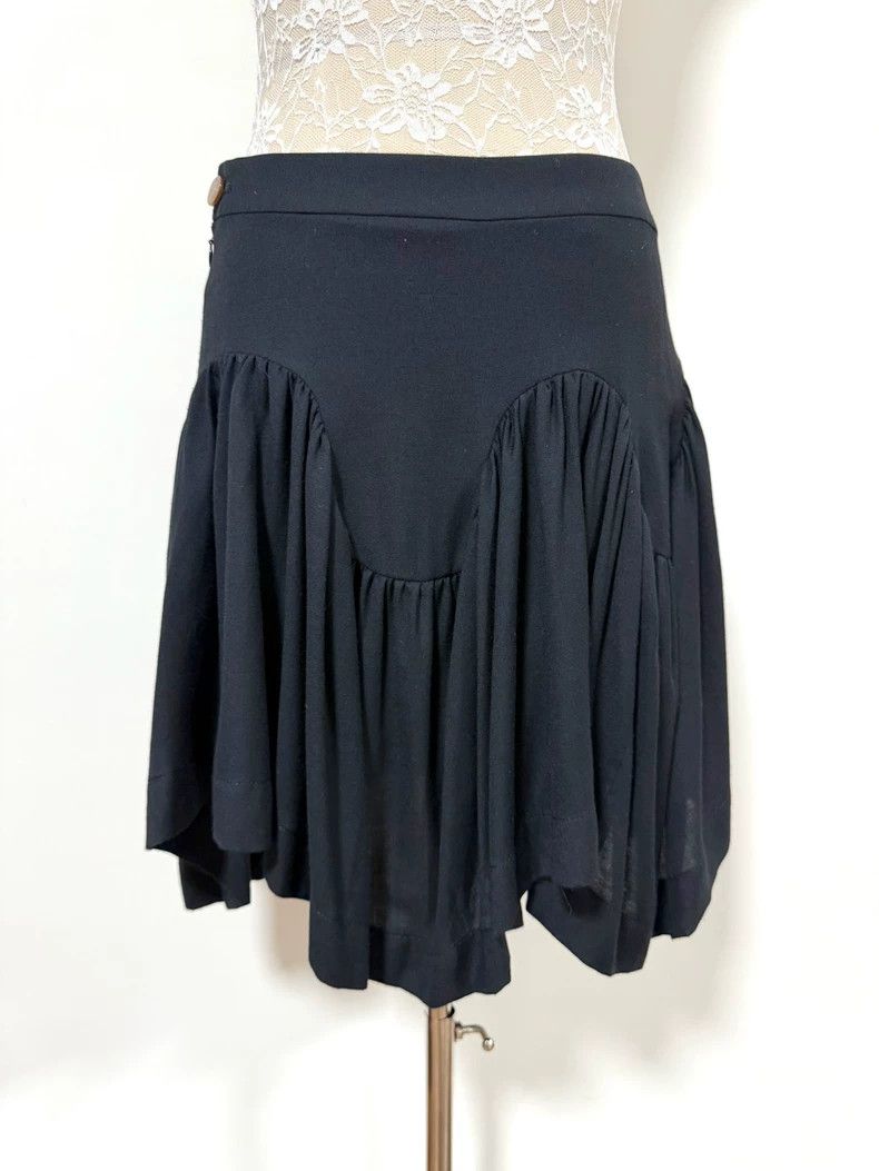 Vivienne Westwood Vivienne Westwood size3 Black wavy irregular pleated half s Size 28" / US 6 / IT 42 - 1 Thumbnail