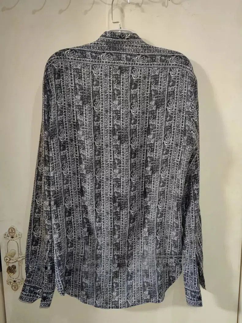 Saint Laurent Paris SLP Saint Laurent Silk Henley Shirt. Size US M / EU 48-50 / 2 - 3 Thumbnail