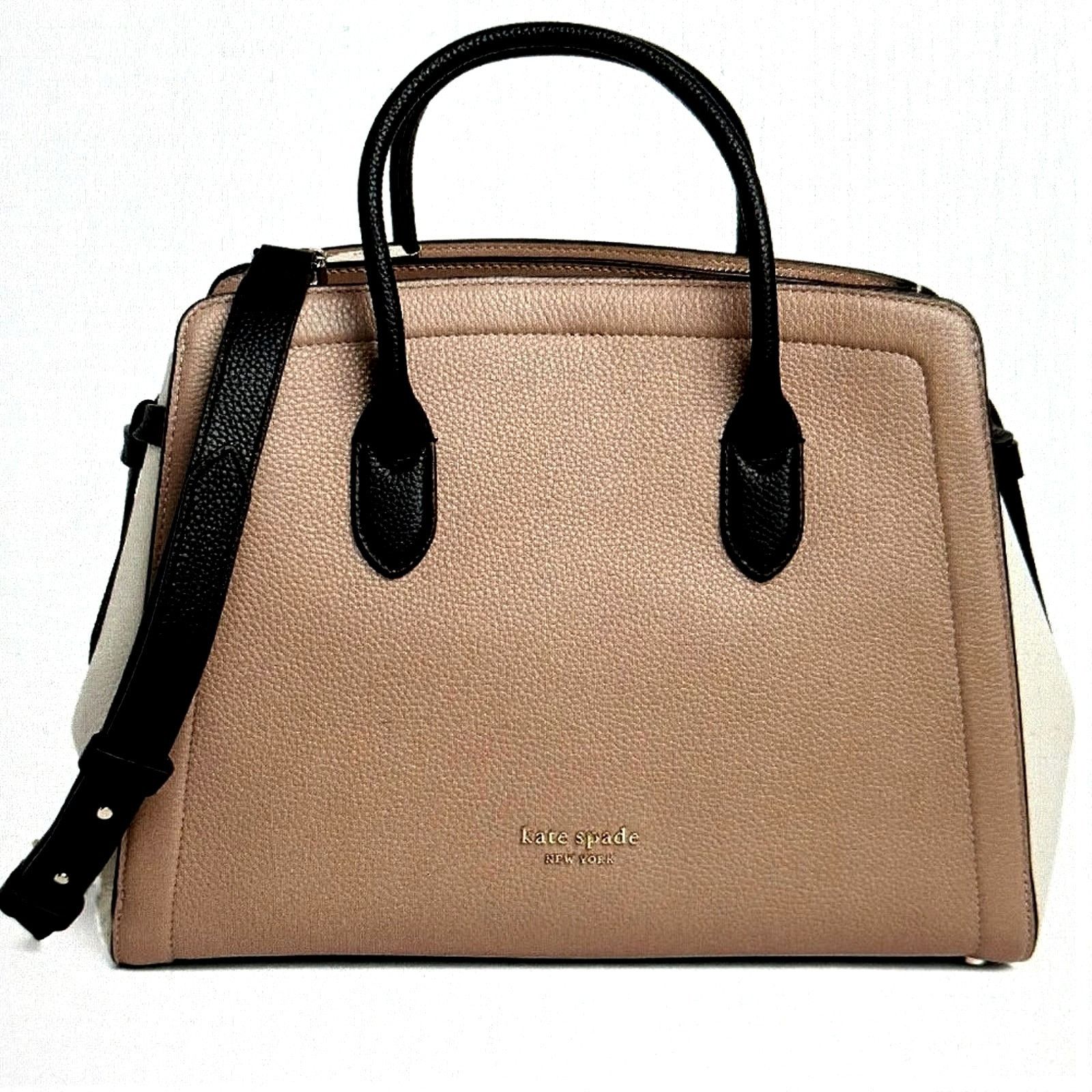 Kate Spade Kate Spade Knott Colorblock Leather Satchel Kraft Paper Size ONE SIZE - 3 Thumbnail