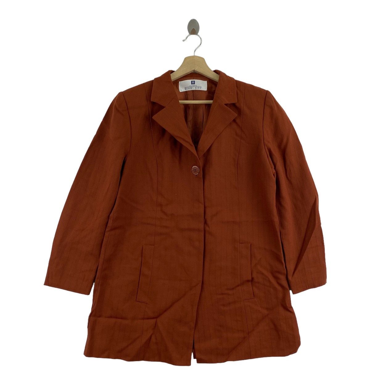 Vintage GIVENCHY GLAMOUR Dark Orange Coat Jacket