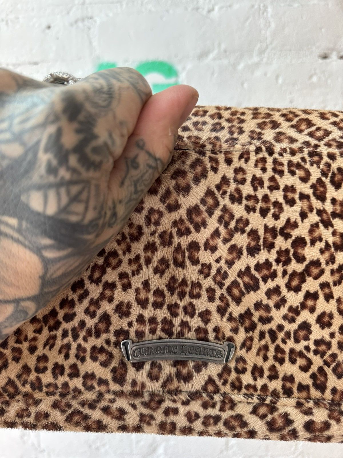 Chrome Hearts Chrome Hearts OVERSIZE WALLET BAG LEOPARD CROSS PATCH BAG Size ONE SIZE - 6 Thumbnail