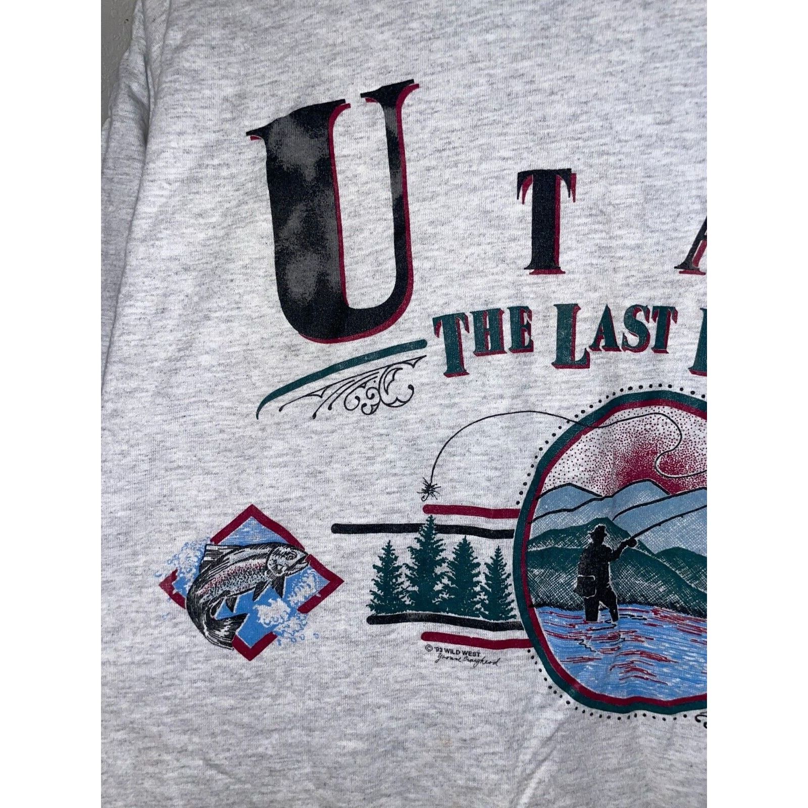 Vintage Vintage Test Print Shirt UT Utah Zenzi's Lone Ski Tee 90s L Size US L / EU 52-54 / 3 - 3 Thumbnail