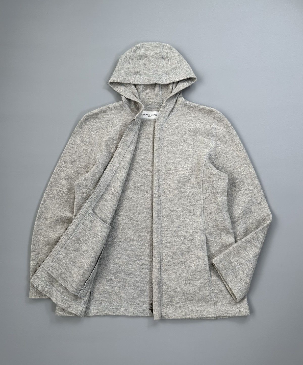 Gerard Darel Gerard Darel Wool Zipper Flatlock Coverstitch Jackets Size L / US 10 / IT 46 - 1 Thumbnail
