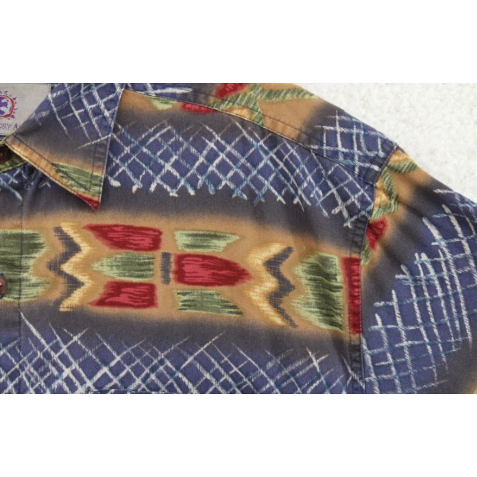 The Territory Ahead VTG The Territory Ahead Shirt Men's M Aztec Western Southwestern Long Sleeve Size US M / EU 48-50 / 2 - 3 Thumbnail