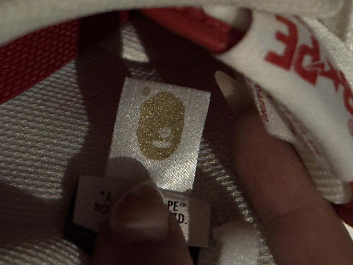 Bape Sk8 Sta Red Grey Size US 8 / EU 41 - 7 Thumbnail