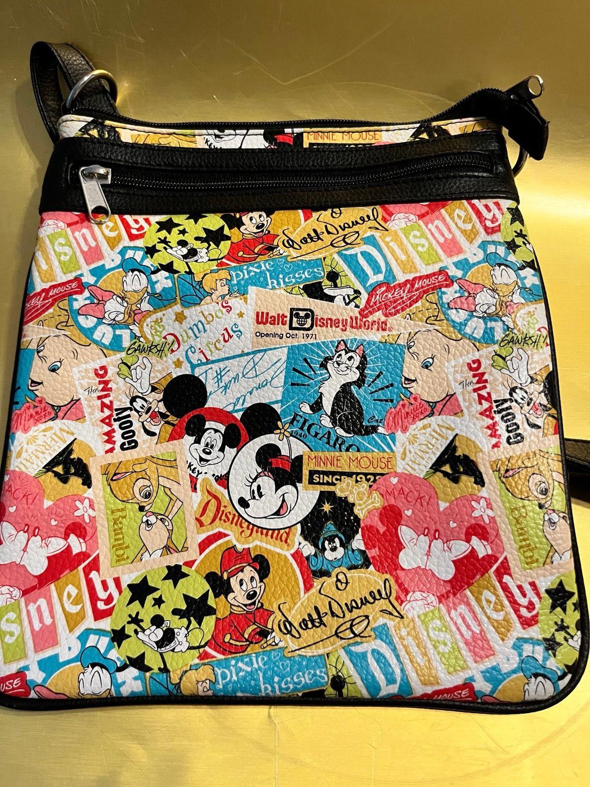 Disney Disney Vintage Style Crossbody Bag Classic Characters Print Size ONE SIZE - 1 Thumbnail
