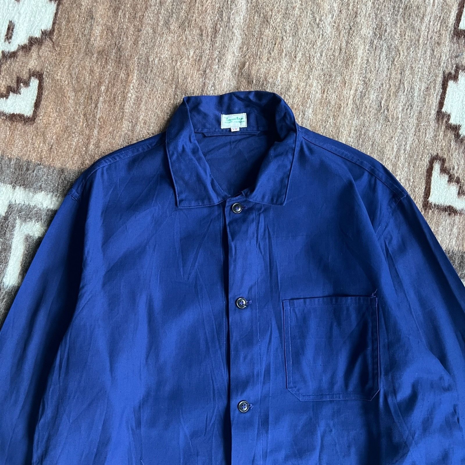 Vintage Vintage French Workwear Chore Utility Jacket 9755AC Size US L / EU 52-54 / 3 - 2 Thumbnail