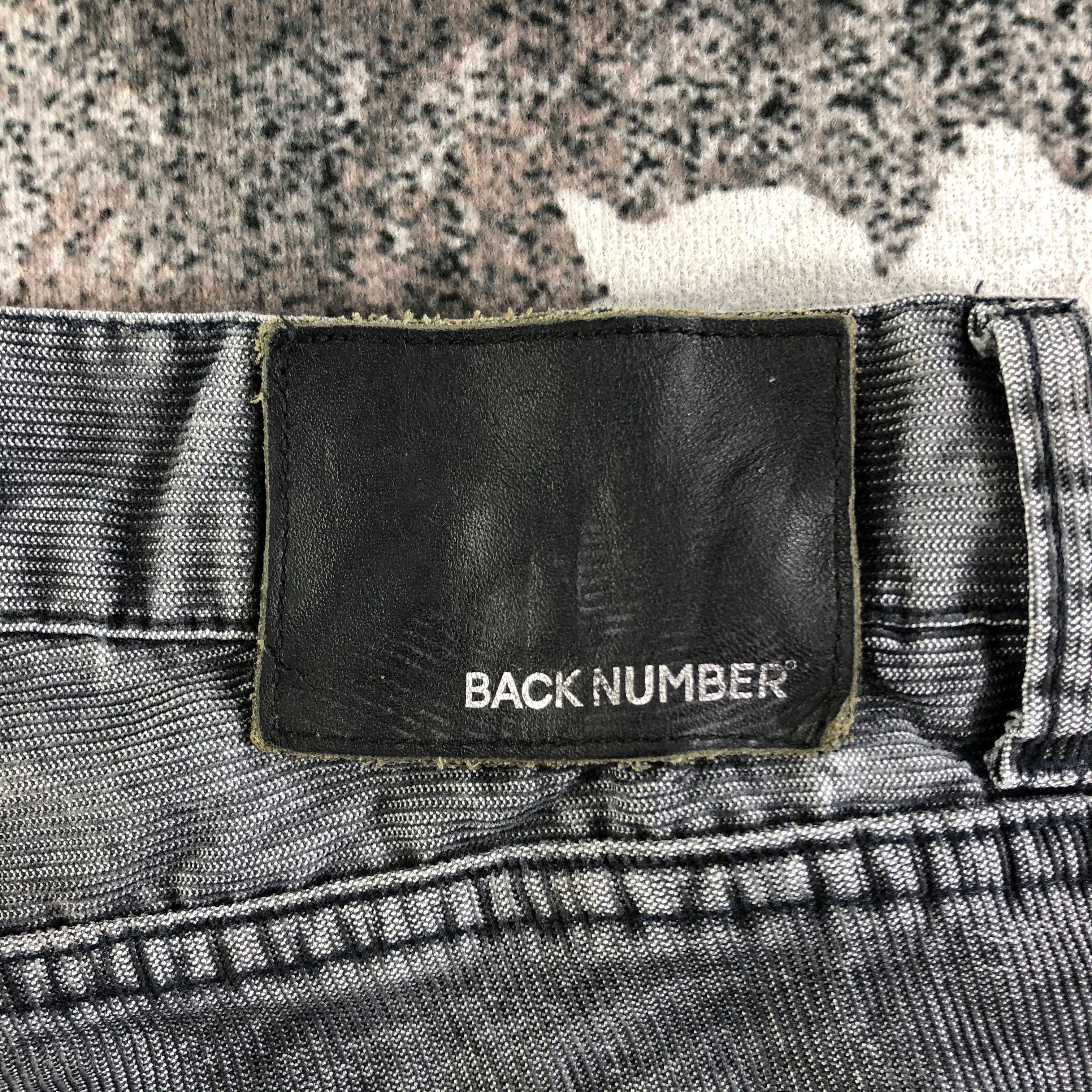 Japanese Brand Back Number Jeans Faded Black Denim Size US 30 / EU 46 - 5 Thumbnail