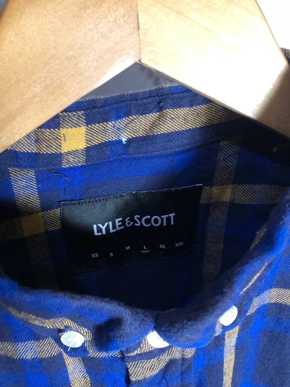 Lyle & Scott × Vintage VERY RARE LYLE & SCOTT FLANNEL DESIGNER SHIRT CASUAL Y2K 90s Size US L / EU 52-54 / 3 - 3 Thumbnail