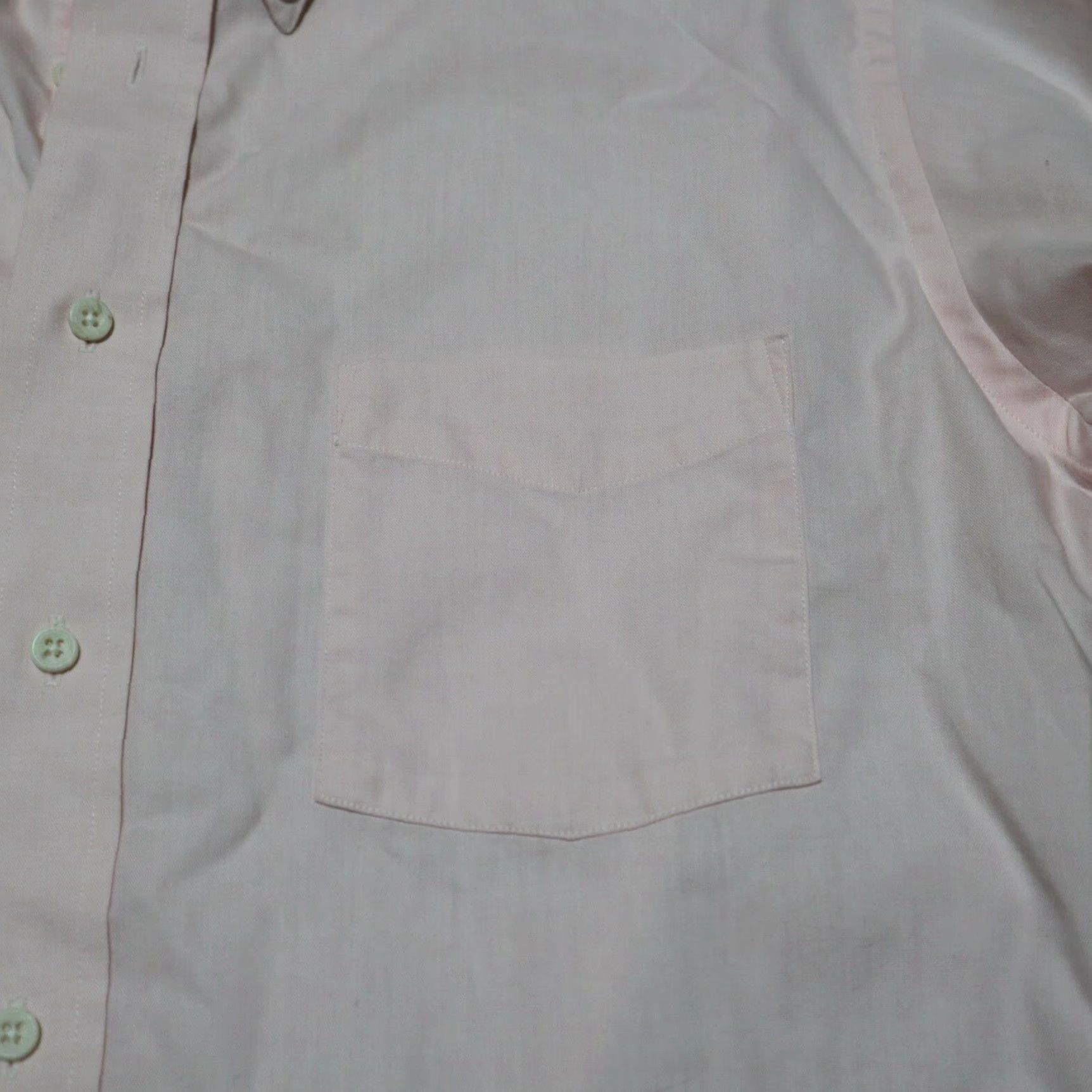 Stafford Stafford Shirt Button-Up Long Sleeve Adult Men's Size 16 Pink 16-32 Button-down Cotton Polyester Vintage No Size US L / EU 52-54 / 3 - 2 Thumbnail