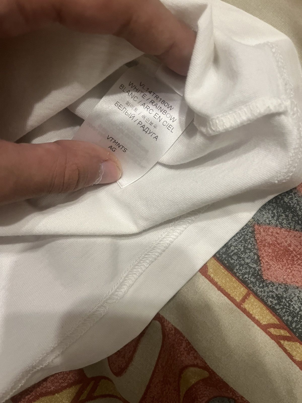 VTMNTS × Vetements Rainbow/pride VTMNTS tee Size US M / EU 48-50 / 2 - 6 Thumbnail
