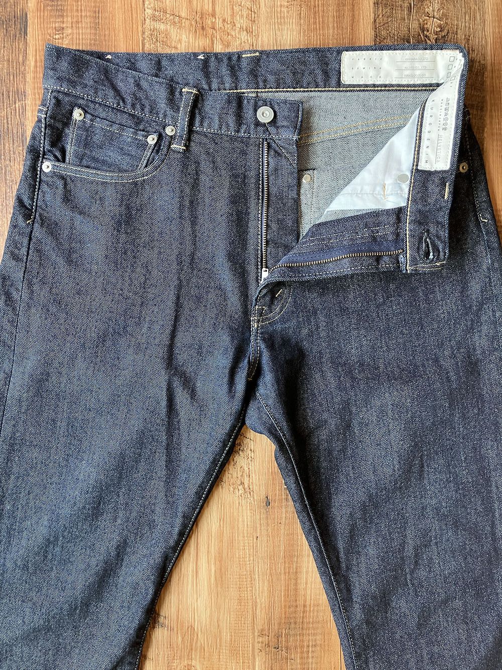 KURO KURO DENIM “Helvetica” W31xL32 One Wash Japanese Selvedge Size US 31 - 6 Thumbnail