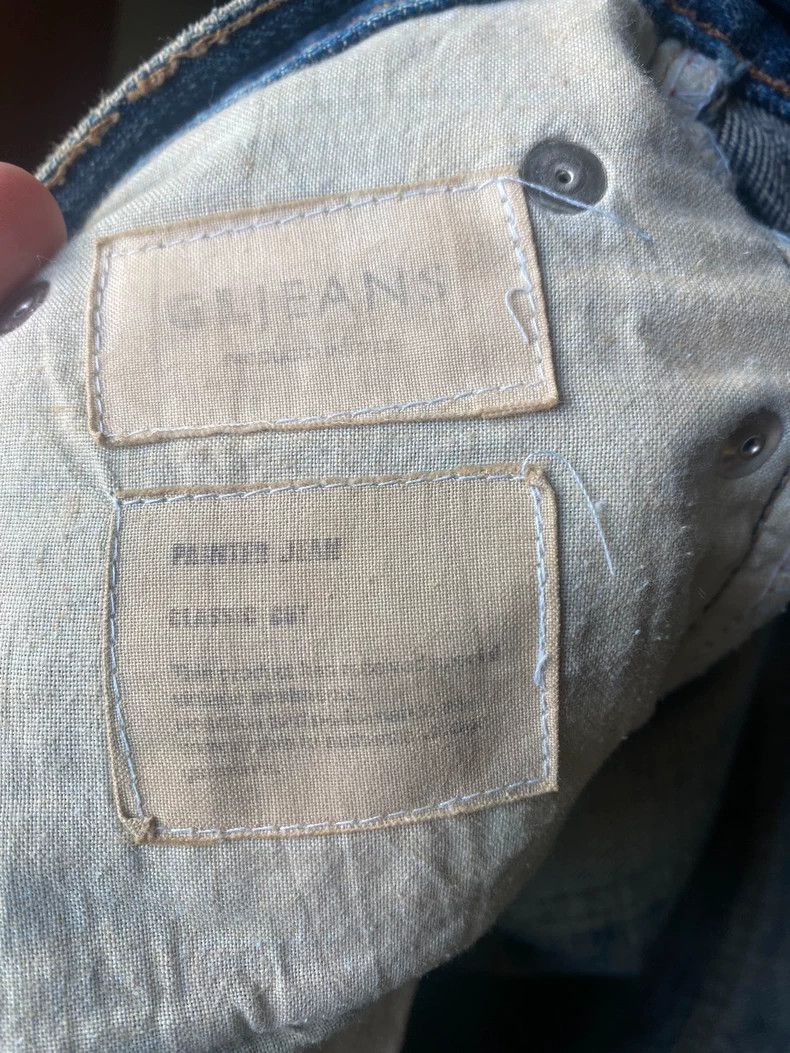 Helmut Lang HELMUT LANG size31 Blue water-splashed ink jeans Size US 31 - 4 Thumbnail