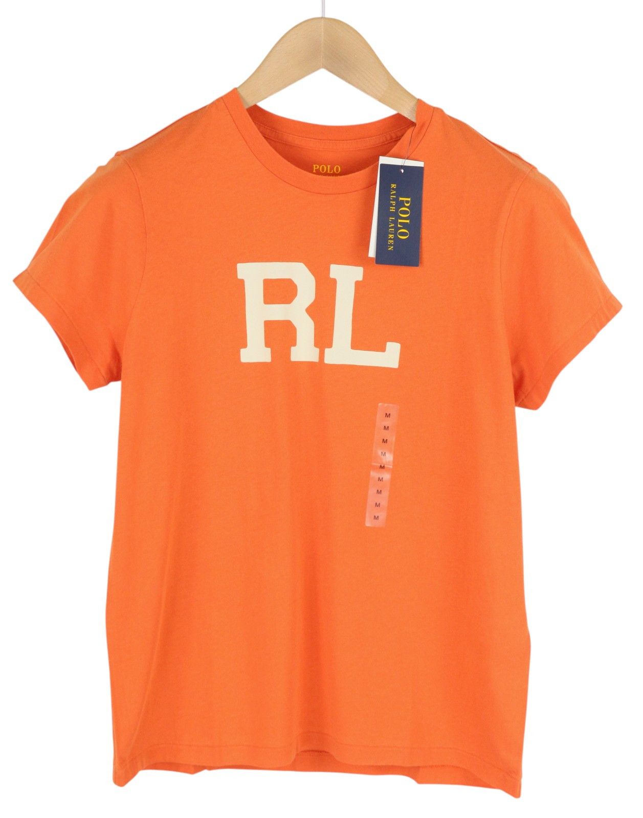 Polo Ralph Lauren M Orange Short Sleeve Crew Neck Tricot T-Shirt 84725 Size M / US 6-8 / IT 42-44 - 1 Thumbnail