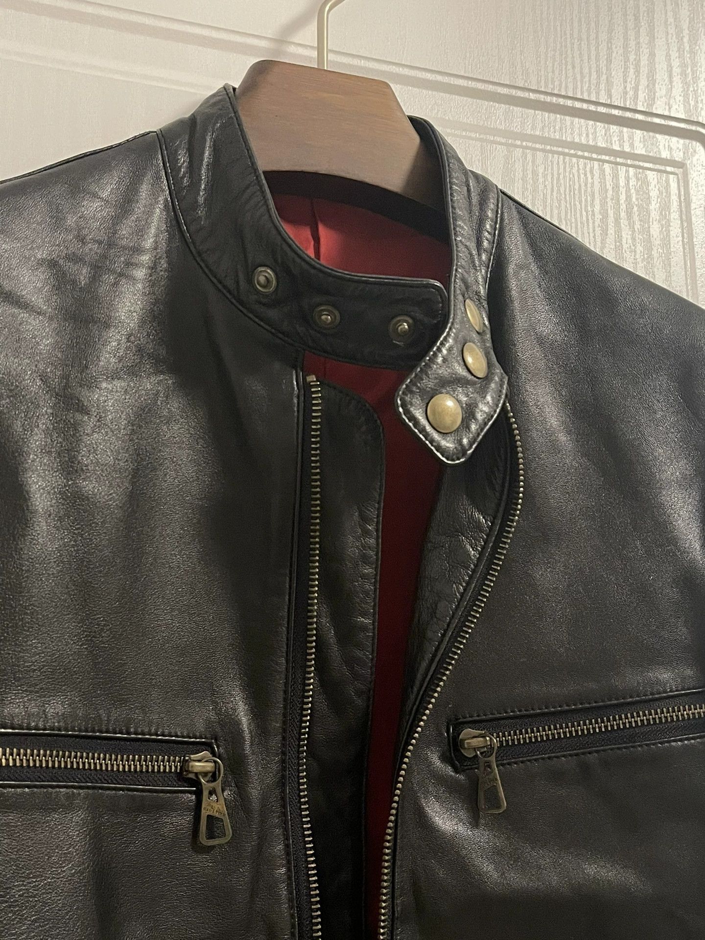 Jean Paul Gaultier Jean Paul Gaultier Cross zipper motorcycle leather jacket-2 Size US M / EU 48-50 / 2 - 6 Thumbnail