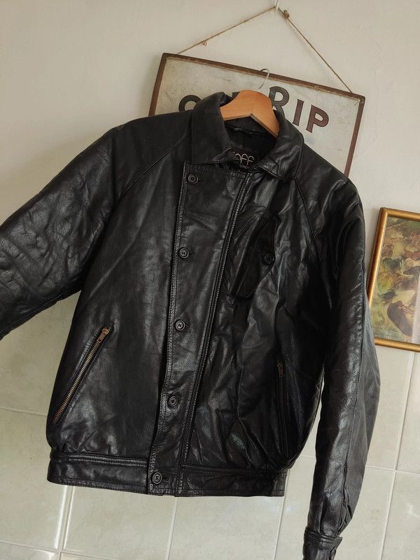 Japanese Brand × Vintage Vintage Leather jacket moto avant garde swag drip y2k 90s Size US S / EU 44-46 / 1 - 4 Thumbnail