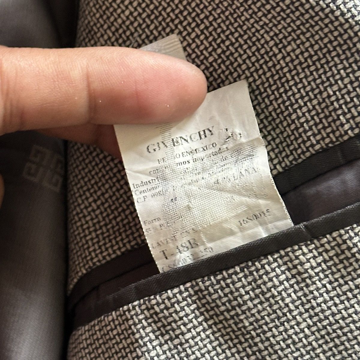 Givenchy Givenchy Grey Houndstooth Blazer Jacket Size US L / EU 52-54 / 3 - 8 Thumbnail