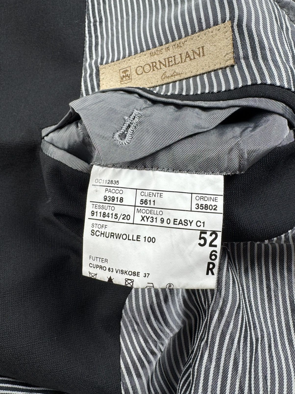 Corneliani Corneliani Vintage 52R Viscose Classic Blazer Suit Jacket Size 52R - 13 Thumbnail
