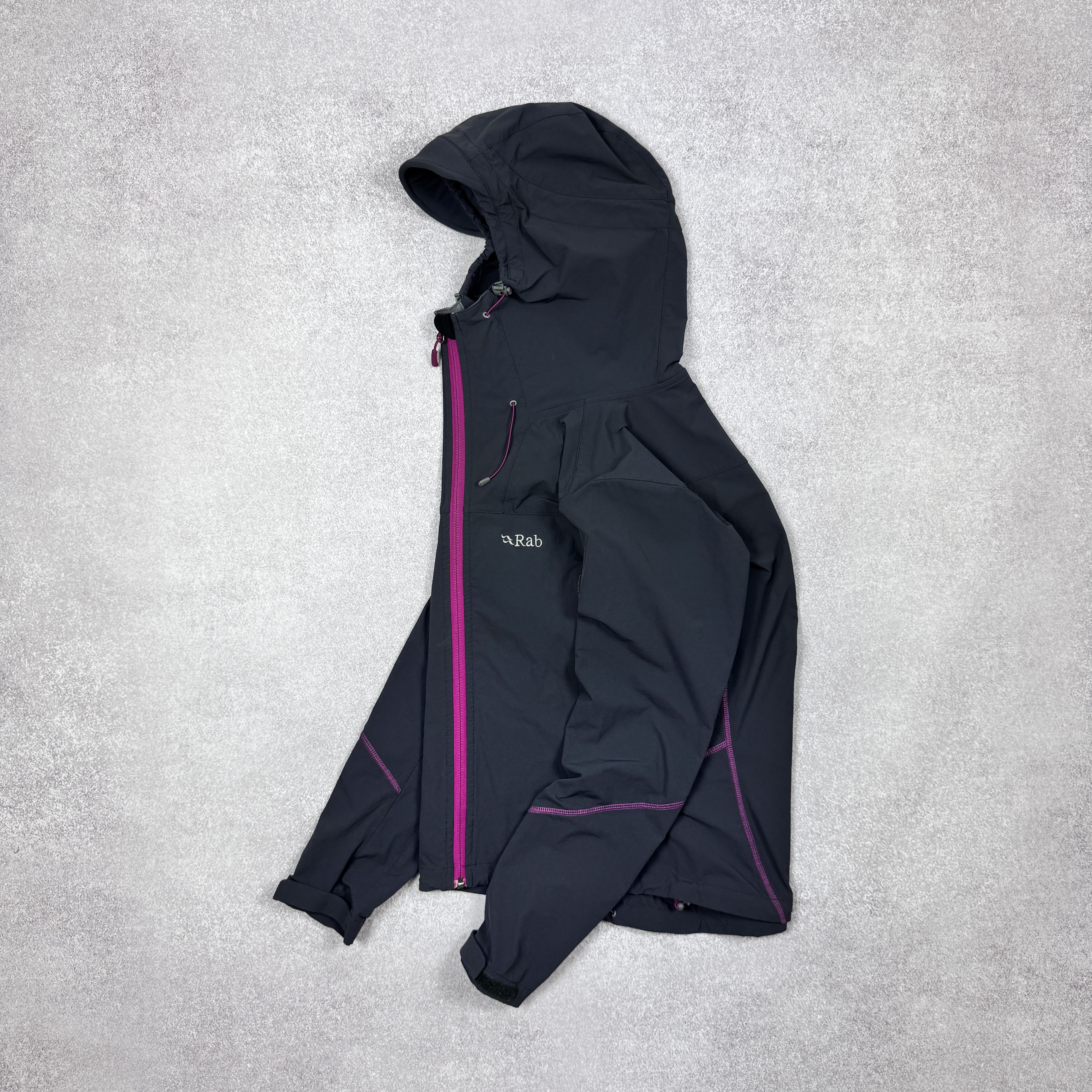 Rab Women`s RAB SAWTOOTH HOODIE GRAY RAIN JACKET SIZE S / 38 Size S / US 4 / IT 40 - 1 Thumbnail