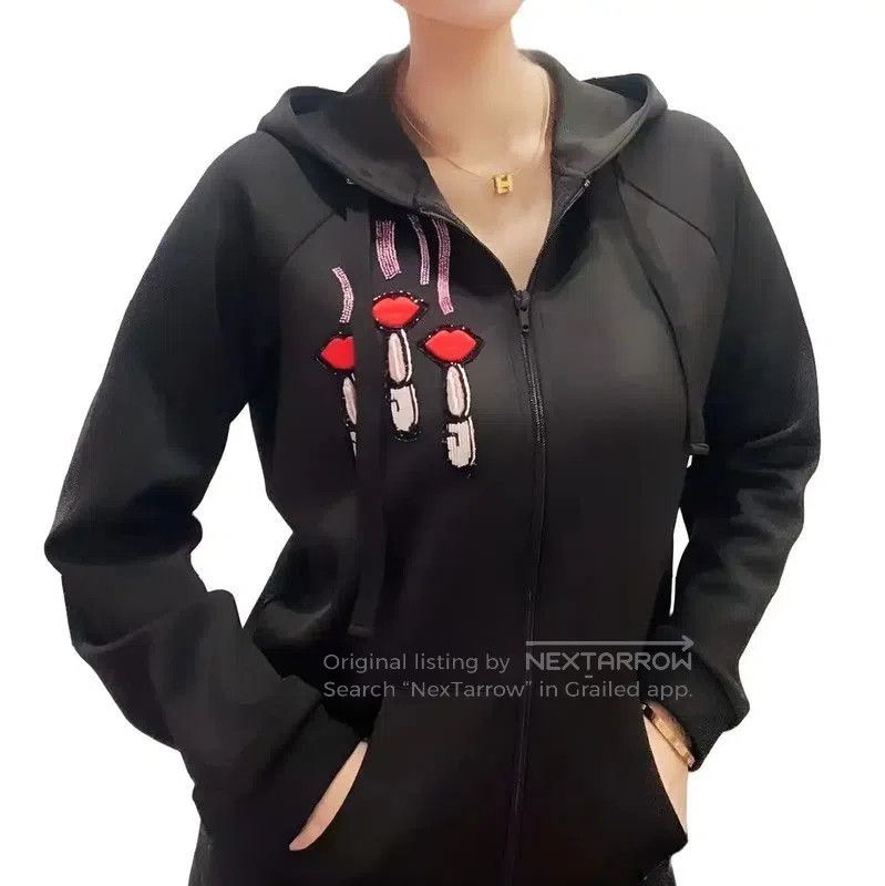 Valentino Valentino Black Women's Jacket for Spring and Autumn . Size M / US 6-8 / IT 42-44 - 1 Thumbnail
