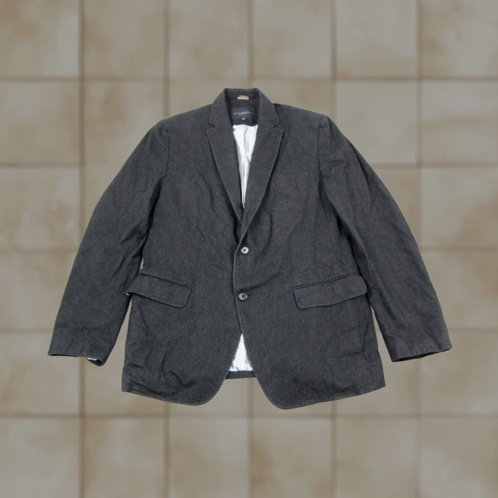 Banana Republic VINTAGE Banana Republic Blazer Jacket Mens 44R Black Tailored Fit Work Coat, Blazer, Banana Republic, 44R, Black, Regular, Men Size 44R - 1 Thumbnail