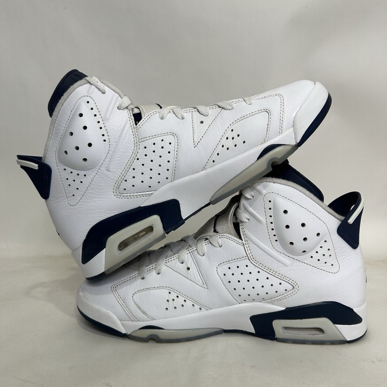 Nike Nike Air Jordan 6 Retro OG “Midnight Navy White” Size US 9.5 / EU 42-43 - 3 Thumbnail