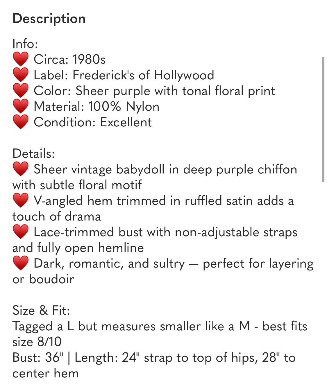 Other 80s Frederick’s of Hollywood Purple Lingerie Camisole Set Size ONE SIZE - 6 Thumbnail