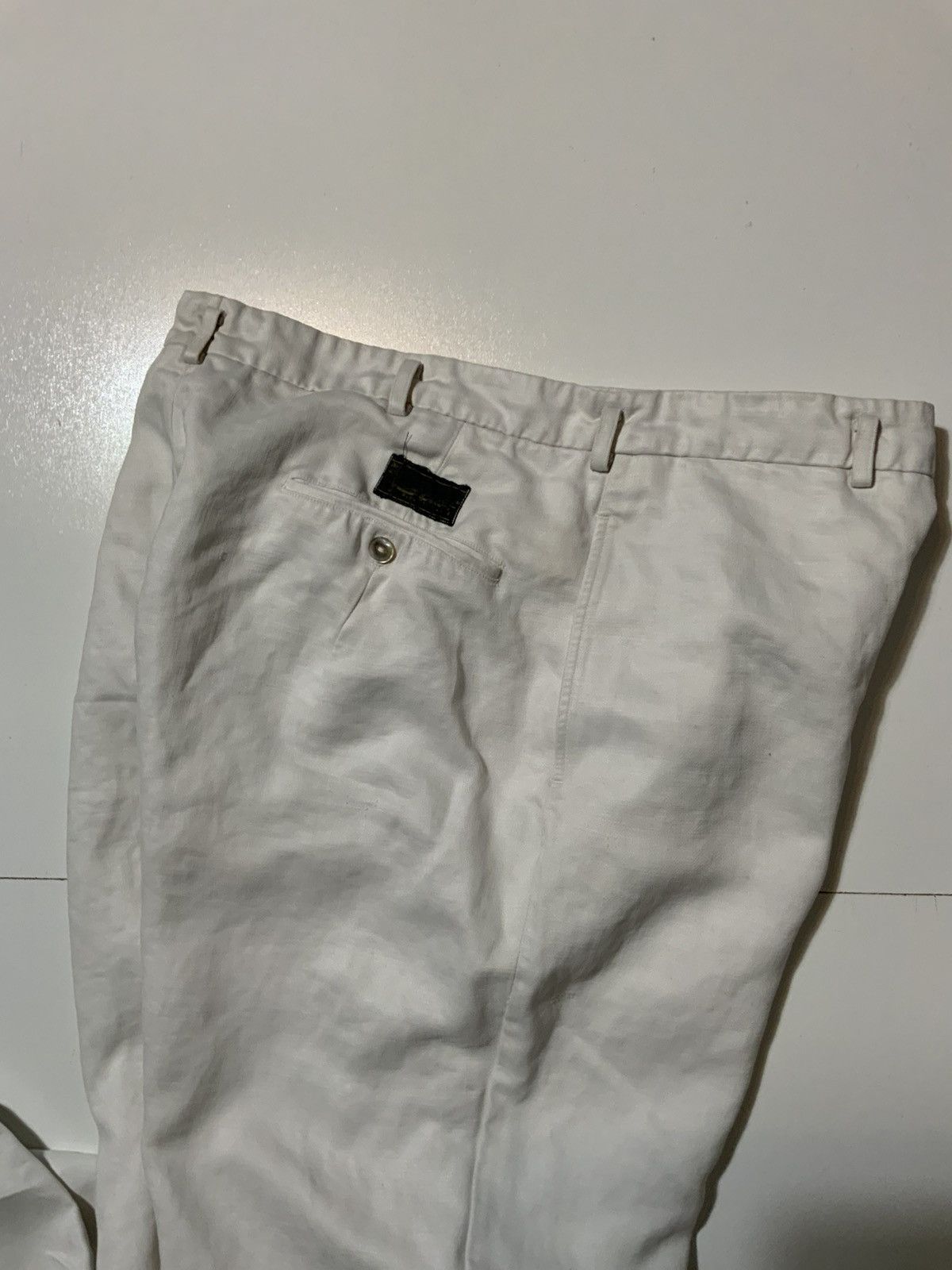Vintage True Vintage Quality Tailors Workwear Linen Button Fly Pants Size US 32 / EU 48 - 12 Thumbnail