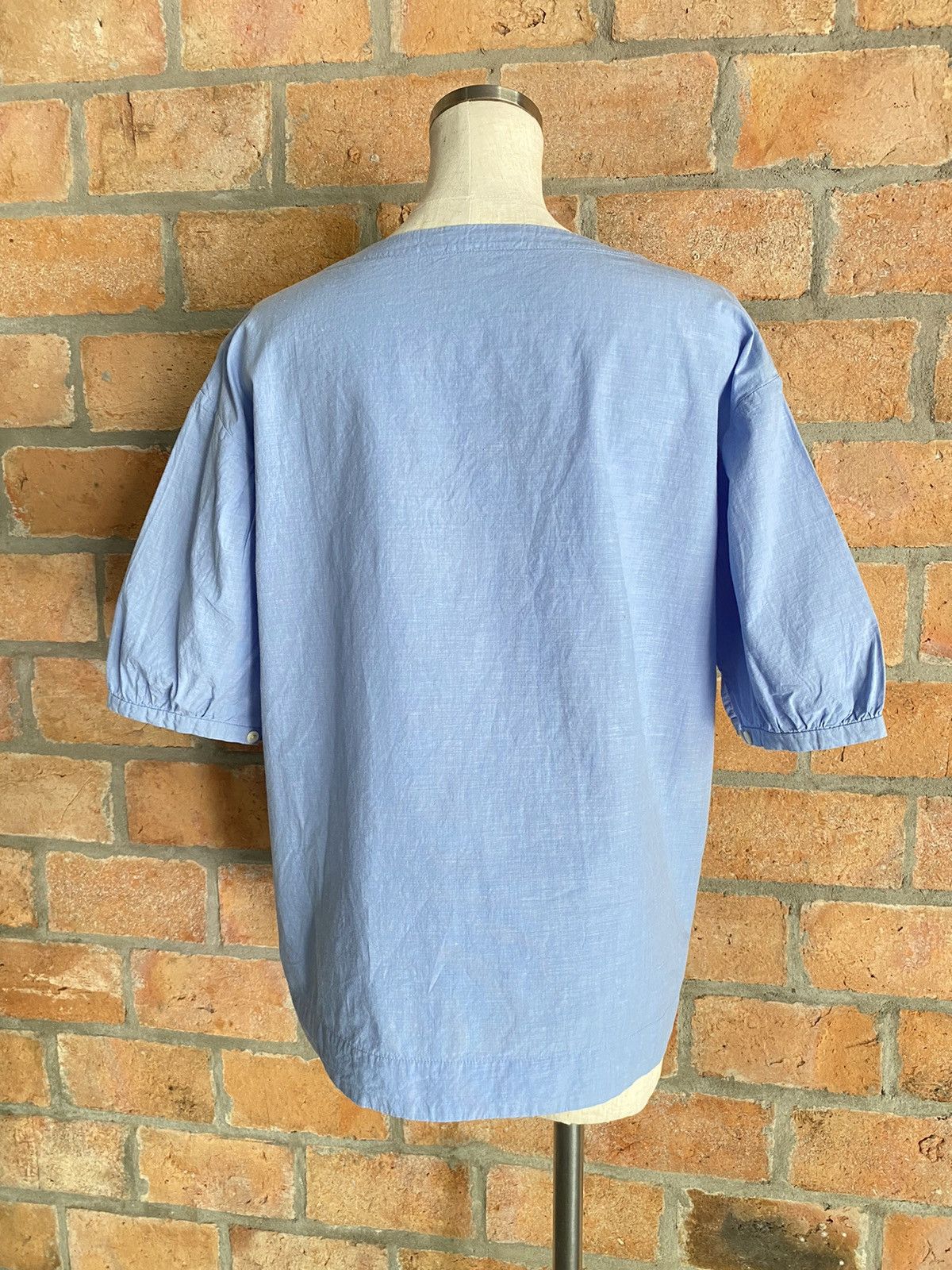 45rpm 45rpm Women Casual Light Blue Puff Sleeve Top Size L / US 10 / IT 46 - 12 Thumbnail