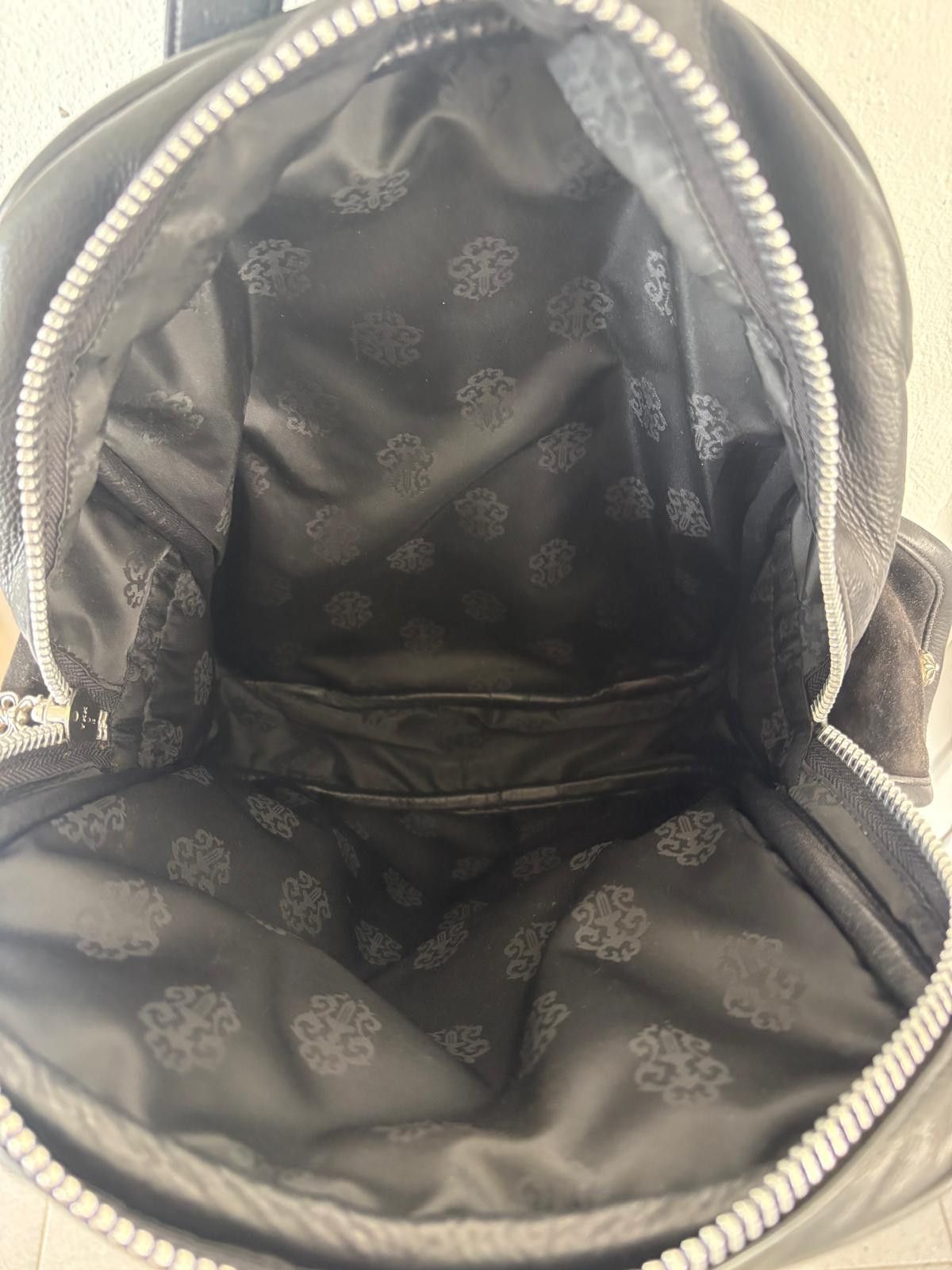 Chrome Hearts Chrome Hearts Suede & leather Backpack w/Sterling silver Size ONE SIZE - 8 Thumbnail