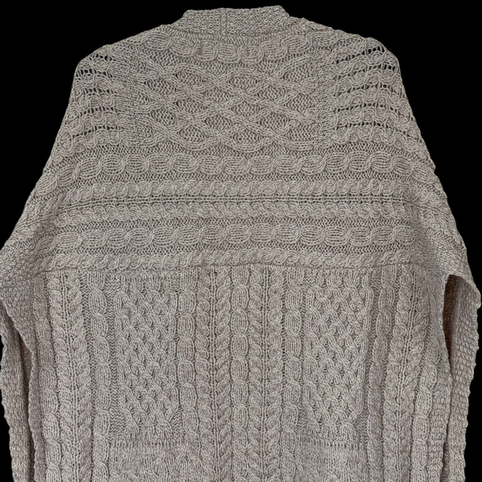 Aran Crafts Aran Craft 100% Merino Wool Shawl Fringe Trim Parsnip Size ONE SIZE - 5 Thumbnail