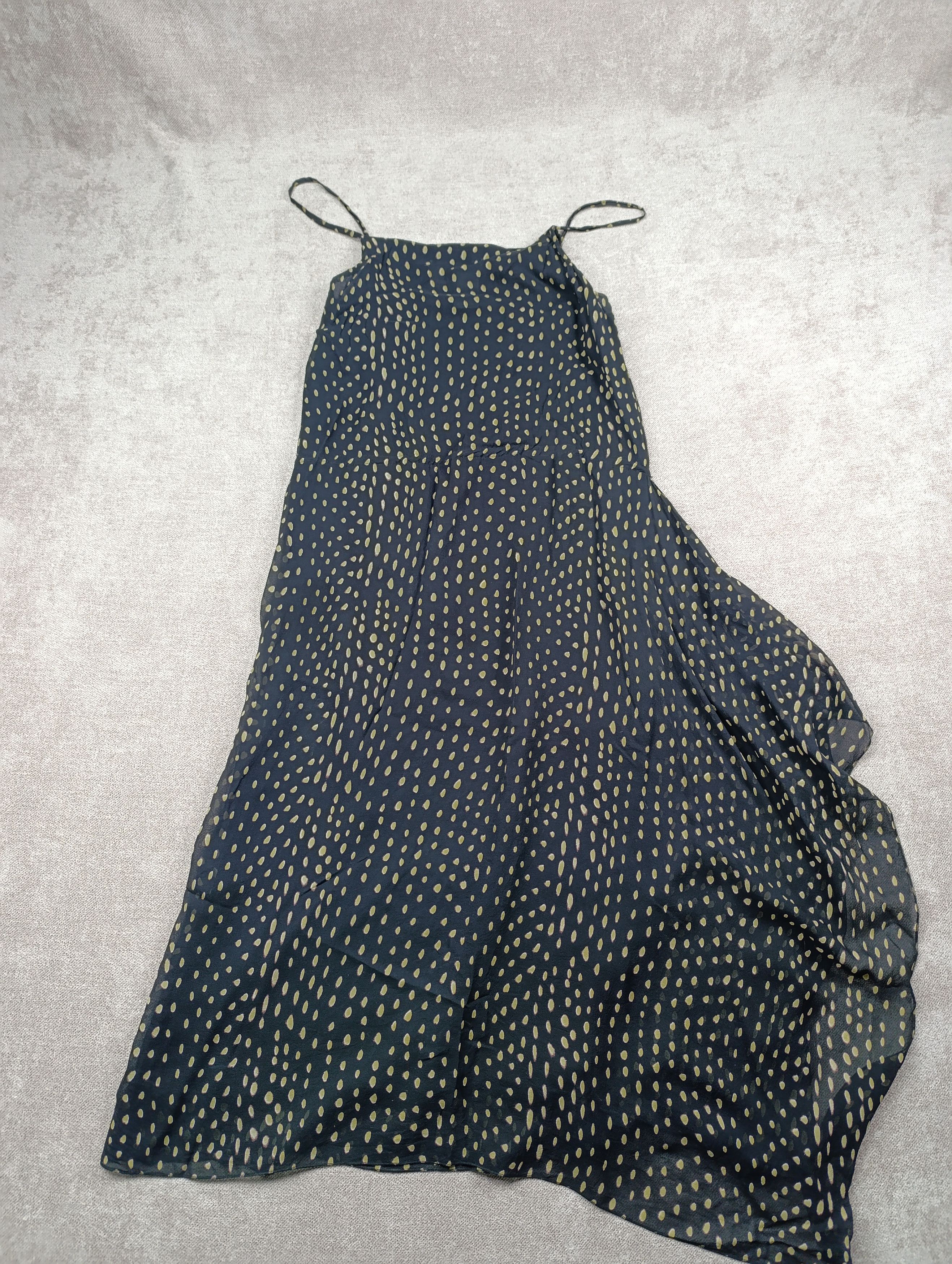 Max Mara MAX MARA DOT PRINT SILK VINTAGE STRAP ASYMMETRIC DRESS Size M / US 6-8 / IT 42-44 - 18 Thumbnail