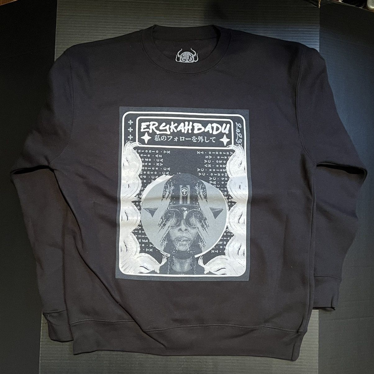 Band Tees Erykah Badu Unfollow Me 2023 Tour Sweatshirt - Black LG Size US L / EU 52-54 / 3 - 1 Thumbnail