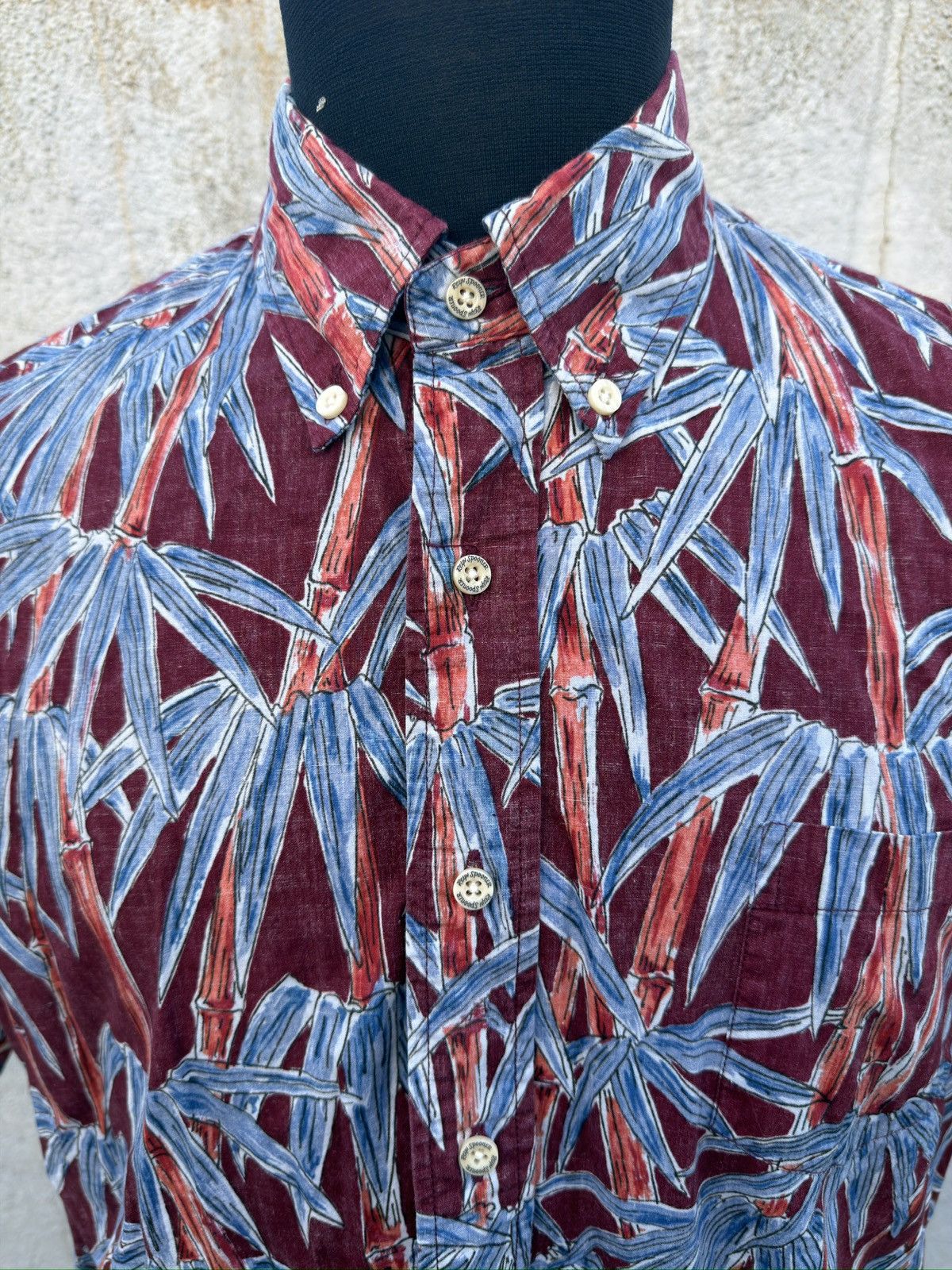 Reyn Spooner PreOwned Reyn Spooner Classic Red/Blue Hawaiian Men's M Size US M / EU 48-50 / 2 - 3 Thumbnail