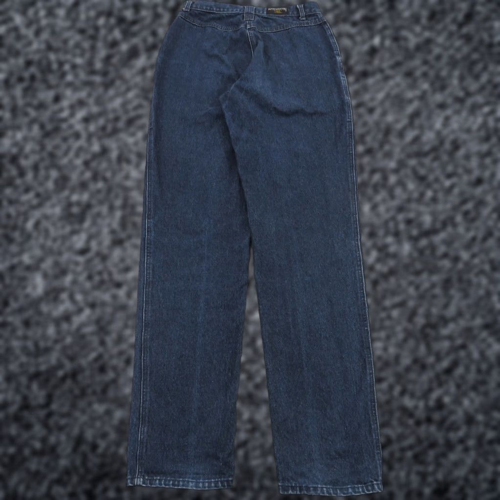 Vintage VINTAGE Rocky Mountain Jeans Womens 28x36/32x13 Blue BareBack Western Riding Denim Jeans Shirt? Size 34" / US 12 / IT 48 - 1 Thumbnail