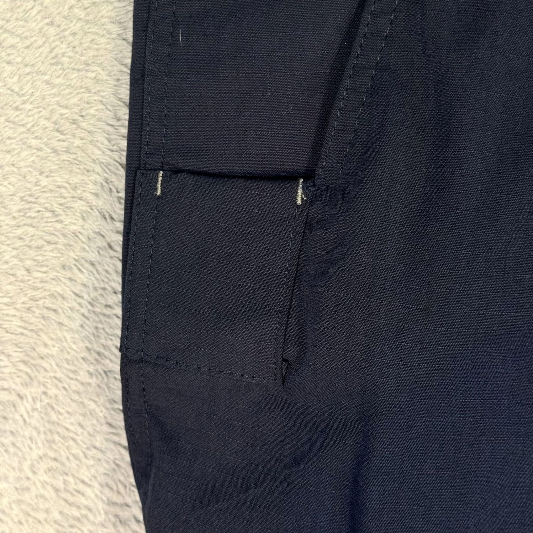 Carhartt Carhartt Pants Mens 29x28 Relaxed Fit Ripstop Cargo 2 Pair Navy Zip Pocket Workwear Cargo Pocket Logo Front Flat Front Size US 29 - 4 Thumbnail