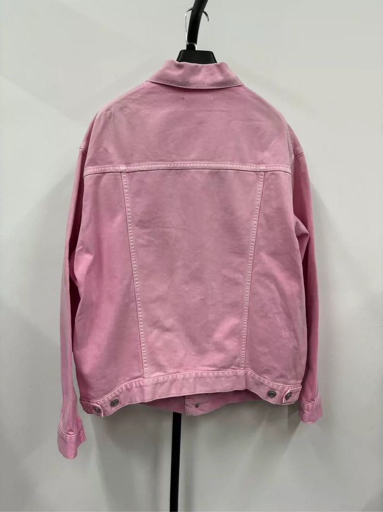 Balenciaga Balenciaga Pink Logo Denim Jacket for Valentine's Day-2506 Size S / US 4 / IT 40 - 2 Thumbnail