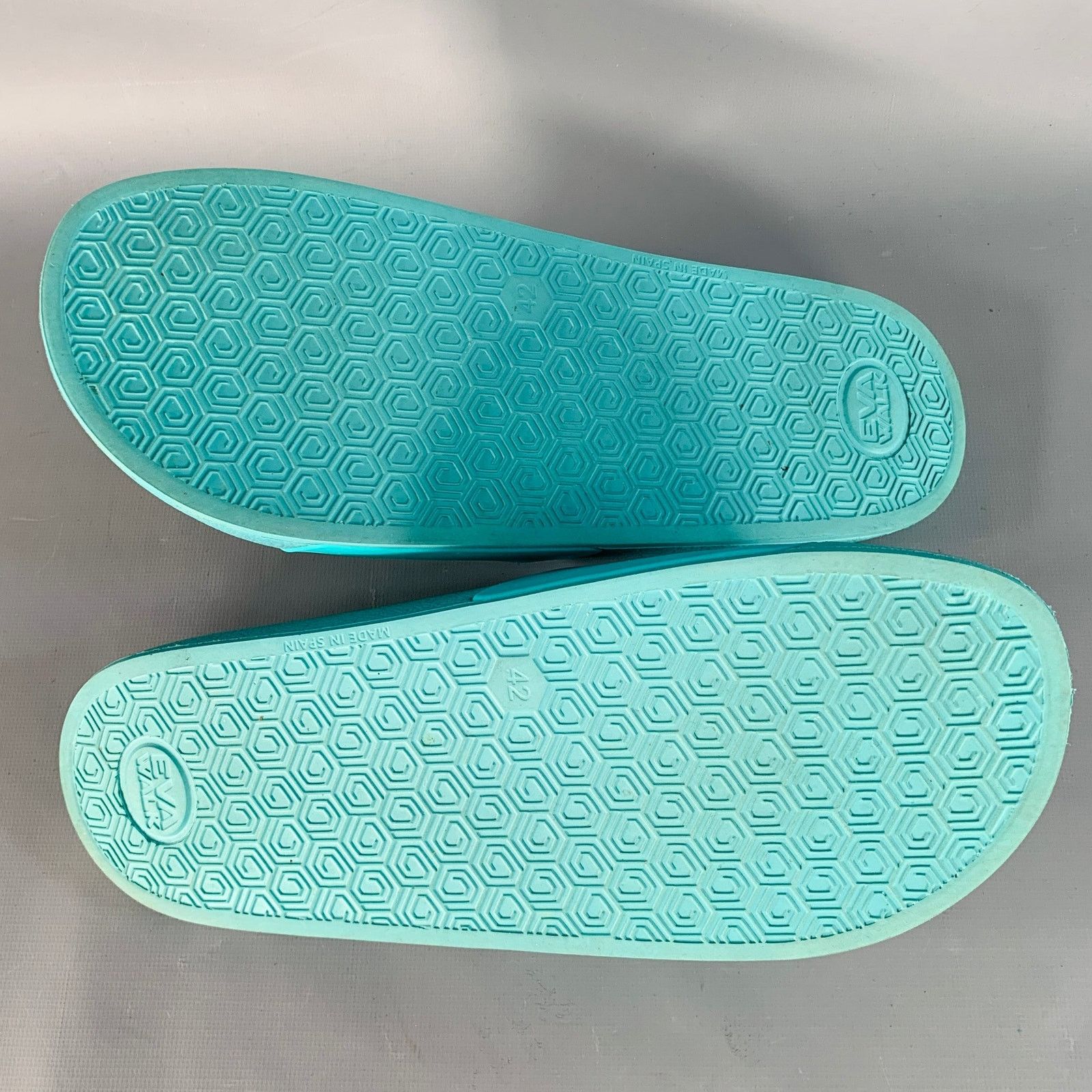 JW Anderson 9 Blue Green Anchor Logo Acetate Pool Slide Sandals Size US 9 / EU 42 - 6 Thumbnail