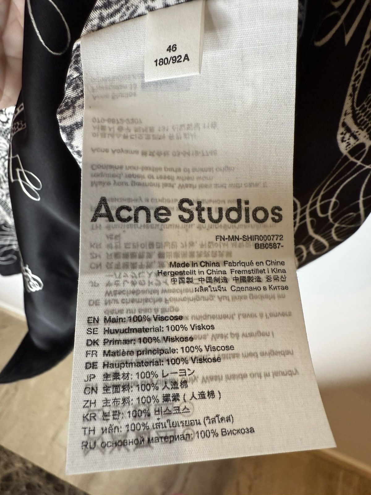 Acne Studios ACNE STUDIOS SOWEN BUILDING PRINT SHORT SLEEVE Size US XL / EU 56 / 4 - 6 Thumbnail